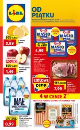 Gazetka promocyjna Lidl - GAZETKA - Gazetka - ważna od 09.01 do 09.01.2022 - strona 1 - produkty: Nałęczowianka, Pur, Parówki, Parówki z szynki, Cytryny, Jabłka, Fa