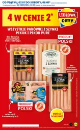 Gazetka promocyjna Lidl - GAZETKA - Gazetka - ważna od 09.01 do 09.01.2022 - strona 3 - produkty: Pur, Parówki, Parówki z szynki