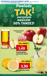 Gazetka promocyjna Lidl - GAZETKA - Gazetka - ważna od 09.01 do 09.01.2022 - strona 7 - produkty: Cytryny, Jabłka