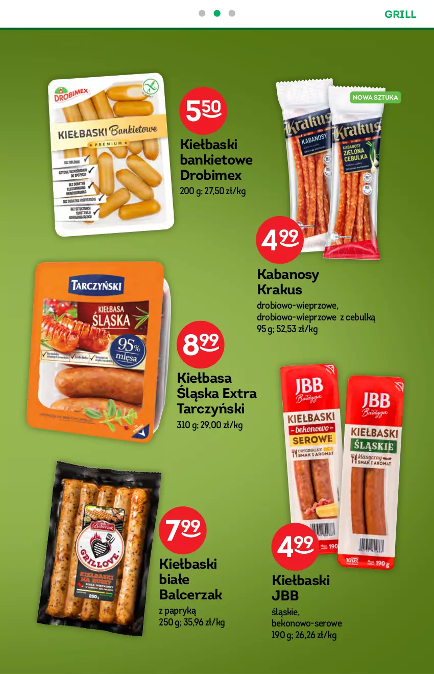 Gazetka promocyjna Żabka - ważna 17.06 do 22.06.2021 - strona 27 - produkty: Beko, Drobimex, Grill, Kabanos, Kiełbasa, Kiełbasa śląska, Kiełbaski białe, Krakus, Ser, Tarczyński