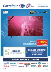 Gazetka promocyjna Carrefour - Gazetka Marki znane i lubiane - Gazetka - ważna od 08.10 do 08.10.2022 - strona 1 - produkty: Toshiba, Philips, Sony, Sencor, Tefal, Canon, Braun, Nokia, LG, Fa