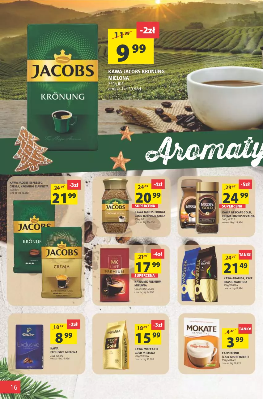 Gazetka promocyjna Arhelan - Gazetka - ważna 17.12 do 26.12.2021 - strona 16 - produkty: BIC, Cappuccino, Jacobs, Kawa, Mocca Fix Gold, Tchibo, Woseba