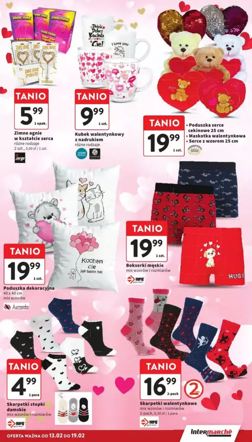 Gazetka promocyjna Intermarche - ważna 13.02 do 19.02.2025 - strona 3 - produkty: Bokserki, Karp, Koc, Kubek, Mop, Poduszka, Poduszka dekoracyjna, Ser, Skarpetki, Top