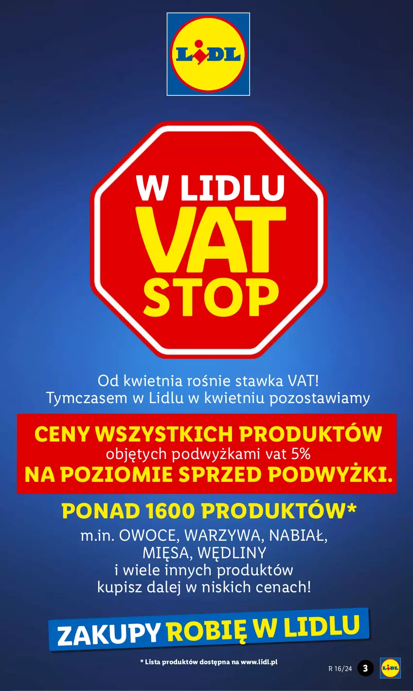 Gazetka promocyjna Lidl - GAZETKA - ważna 15.04 do 17.04.2024 - strona 3 - produkty: Owoce, Warzywa