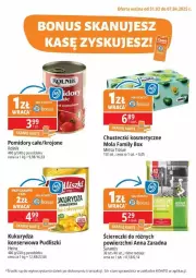 Gazetka promocyjna E Leclerc - Gazetka - ważna od 07.04 do 07.04.2025 - strona 1 - produkty: Ser, Kukurydza konserwowa, Tran, Chusteczki kosmetyczne, Mola, Chusteczki, Rolnik, Pudliszki, Pomidory, Heinz, Kukurydza, Fa