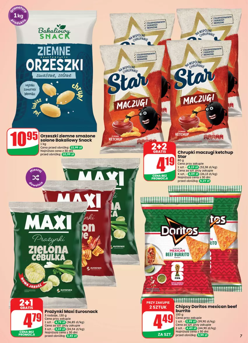 Gazetka promocyjna Dino - Weekendowe okazje - ważna 14.08 do 14.08.2026 - strona 7 - produkty: Chipsy, Chrupki, Fa, Ketchup, LG, Olej, Orzeszki, Orzeszki ziemne, Sok