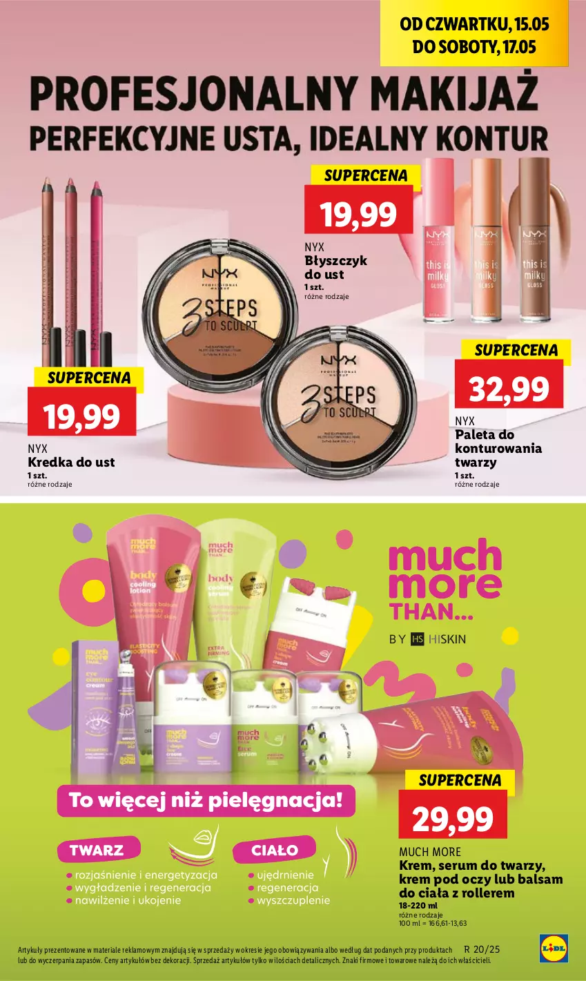 Gazetka promocyjna Lidl - GAZETKA - ważna 15.05 do 17.05.2025 - strona 53 - produkty: Balsam do ciała, Błyszczyk do ust, Kredka, Krem pod oczy, Paleta, Roller, Rum, Ser, Serum, Serum do twarzy