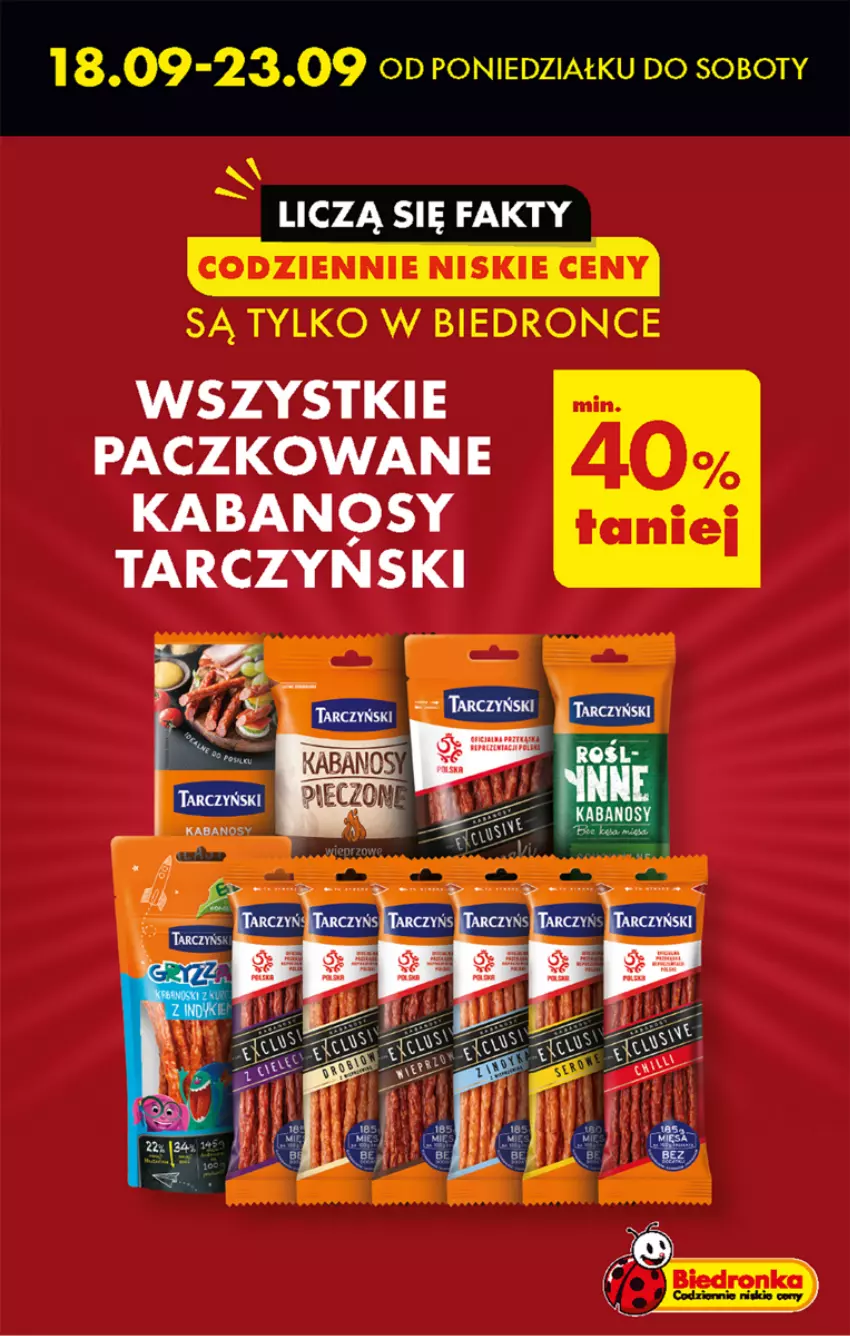 Gazetka promocyjna Biedronka - Od czwartku - ważna 21.09 do 27.09.2023 - strona 7 - produkty: Kabanos, Tarczyński