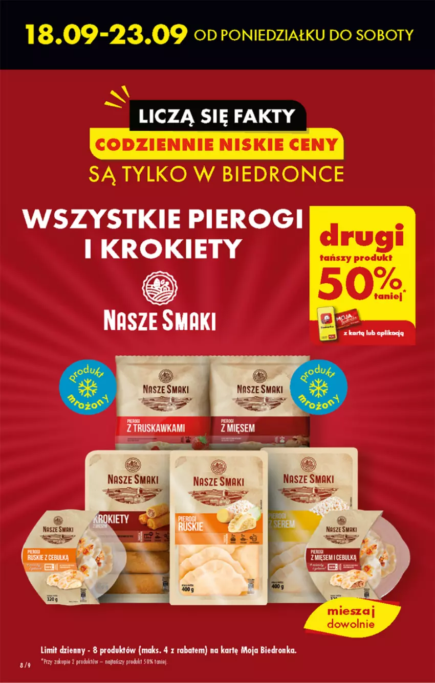 Gazetka promocyjna Biedronka - Od czwartku - ważna 21.09 do 27.09.2023 - strona 8 - produkty: Krokiety, Pierogi