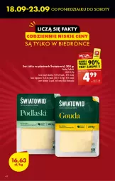 Gazetka promocyjna Biedronka - Od czwartku - Gazetka - ważna od 27.09 do 27.09.2023 - strona 6 - produkty: Ser, Podlaski, Gouda, Fa