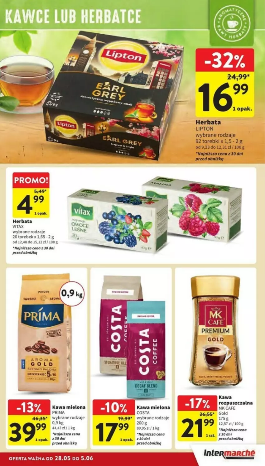 Gazetka promocyjna Intermarche - ważna 28.05 do 05.06.2024 - strona 14 - produkty: EPEE, Herbata, Kawa, Kawa mielona, Lipton, Prima