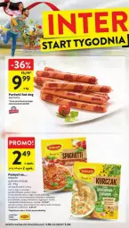 Gazetka promocyjna Intermarche - Gazetka - ważna od 05.06 do 05.06.2024 - strona 21 - produkty: Piec, Kurczak, Makaron, Sos, Ser, Hot dog, Garnek, Parówki, Winiary, Zapiekanka, Pieczarka, Spaghetti, Parówki hot dog