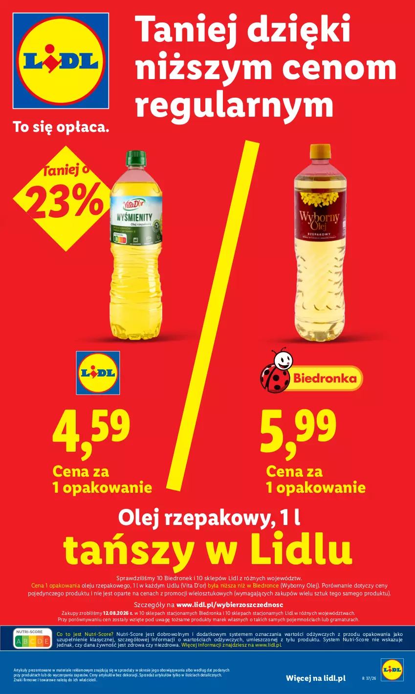 Gazetka promocyjna Lidl - Gazetka ważna od 7.09 do 9.09 - ważna 07.09 do 09.09.2026 - strona 21 - produkty: Gra, Olej, Olej rzepakowy, Por, Rama