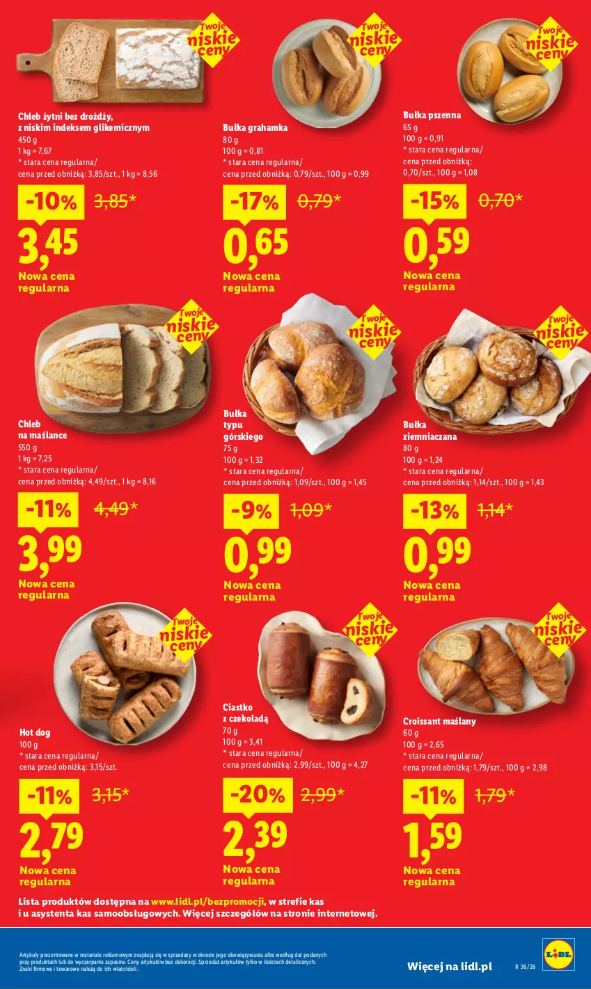 Gazetka promocyjna Lidl - Gazetka ważna od 7.09 do 9.09 - ważna 07.09 do 09.09.2026 - strona 3 - produkty: Bułka, Bułka grahamka, Chleb, Croissant, Gra, Hot dog