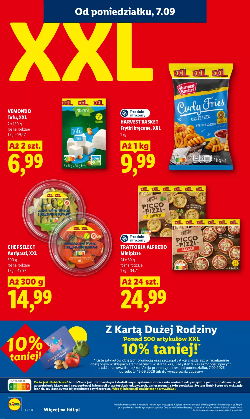 Gazetka promocyjna Lidl - Gazetka ważna od 7.09 do 9.09 - ważna 07.09 do 09.09.2026 - strona 42 - produkty: Frytki, Tofu