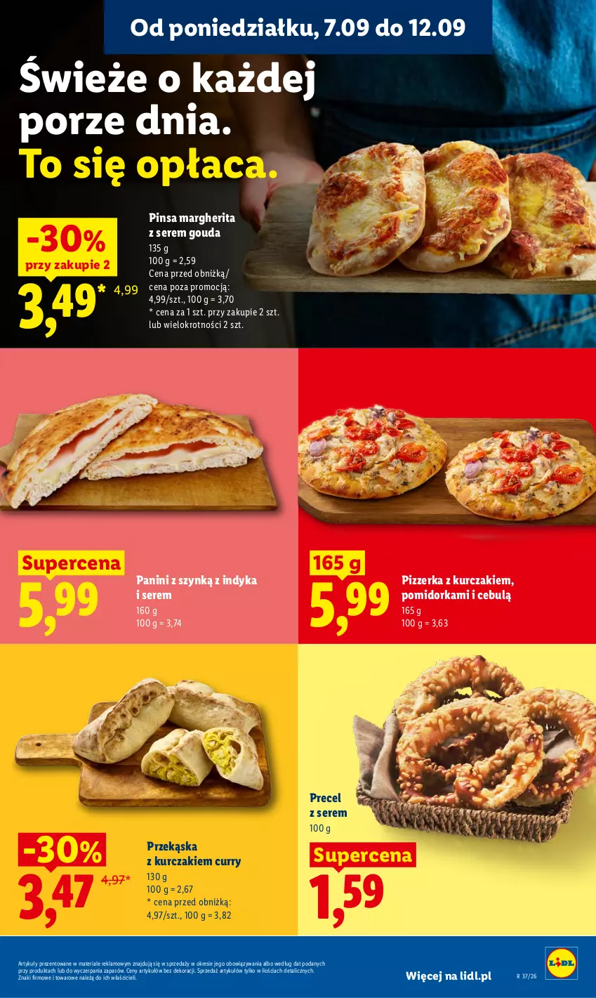 Gazetka promocyjna Lidl - Gazetka ważna od 7.09 do 9.09 - ważna 07.09 do 09.09.2026 - strona 59 - produkty: Gouda, Kurczak, Orka, Por, Ser