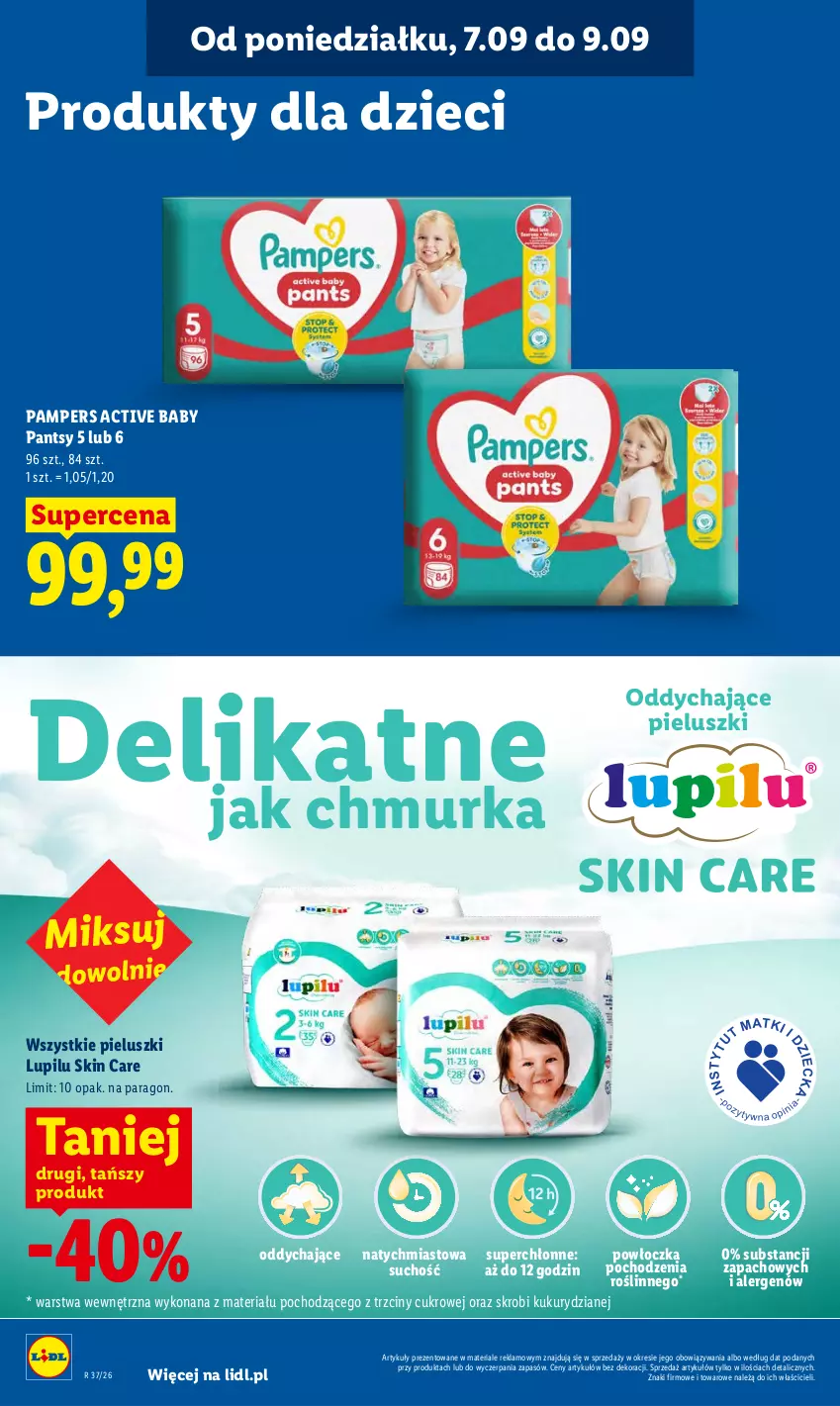 Gazetka promocyjna Lidl - Gazetka ważna od 7.09 do 9.09 - ważna 07.09 do 09.09.2026 - strona 80 - produkty: Dzieci, Pampers