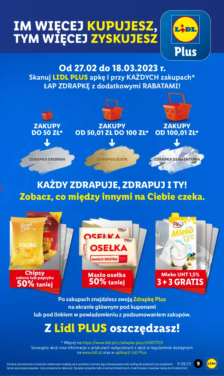 Gazetka promocyjna Lidl - GAZETKA - ważna 27.02 do 01.03.2023 - strona 11 - produkty: Chipsy, Gra, Masło, Mleko, Papryka