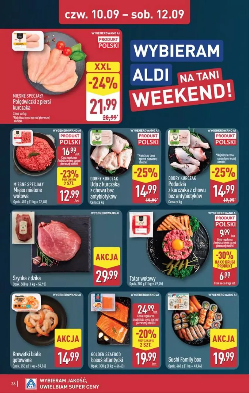 Gazetka promocyjna Aldi - Pełna oferta - ważna 07.09 do 12.09.2026 - strona 36 - produkty: Kurczak, Mięsne specjały, Szynka