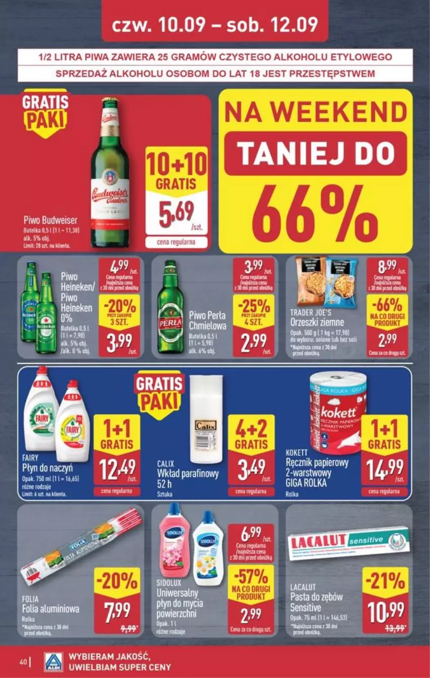 Gazetka promocyjna Aldi - Pełna oferta - ważna 07.09 do 12.09.2026 - strona 40 - produkty: Gra, Orzeszki, Orzeszki ziemne, Piwa, Piwo, Ser