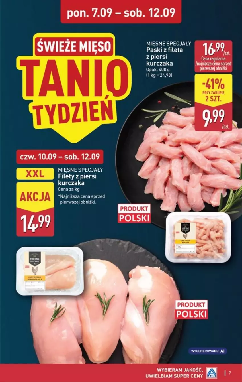 Gazetka promocyjna Aldi - Pełna oferta - ważna 07.09 do 12.09.2026 - strona 7 - produkty: Kurczak, Mięsne specjały