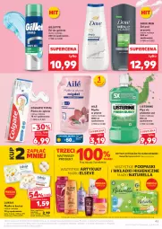 Gazetka promocyjna Kaufland - Gazetka tygodnia - Gazetka - ważna od 07.01 do 07.01.2026 - strona 45 - produkty: Mydło w płynie, Elseve, Naturell, Colgate Total, Por, Listerine, Pasta do zębów, Dove, Płyn do płukania, Podpaski, Gillette, Mydło, Colgate, Wkładki, Waga, Luksja, Naturella, LG