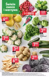 Gazetka promocyjna Stokrotka - Supermarket - Gazetka - ważna od 06.03 do 06.03.2024 - strona 7 - produkty: Kalafior, Warzywa, Gra, Pietruszka, Sałat, Pomelo, Limonka, Owoce, Rzodkiewka, Mięso