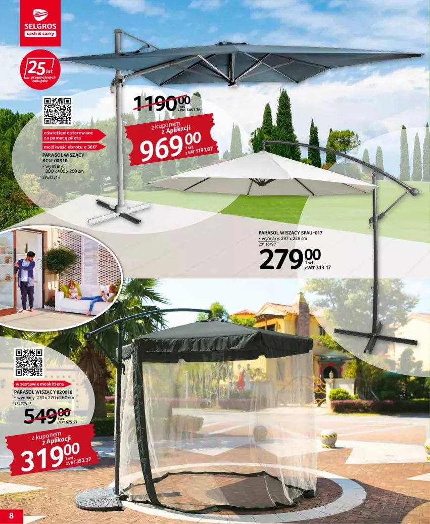 Gazetka promocyjna Selgros - Katalog Wypoczynek - ważna 19.04 do 04.05.2022 - strona 8 - produkty: Parasol