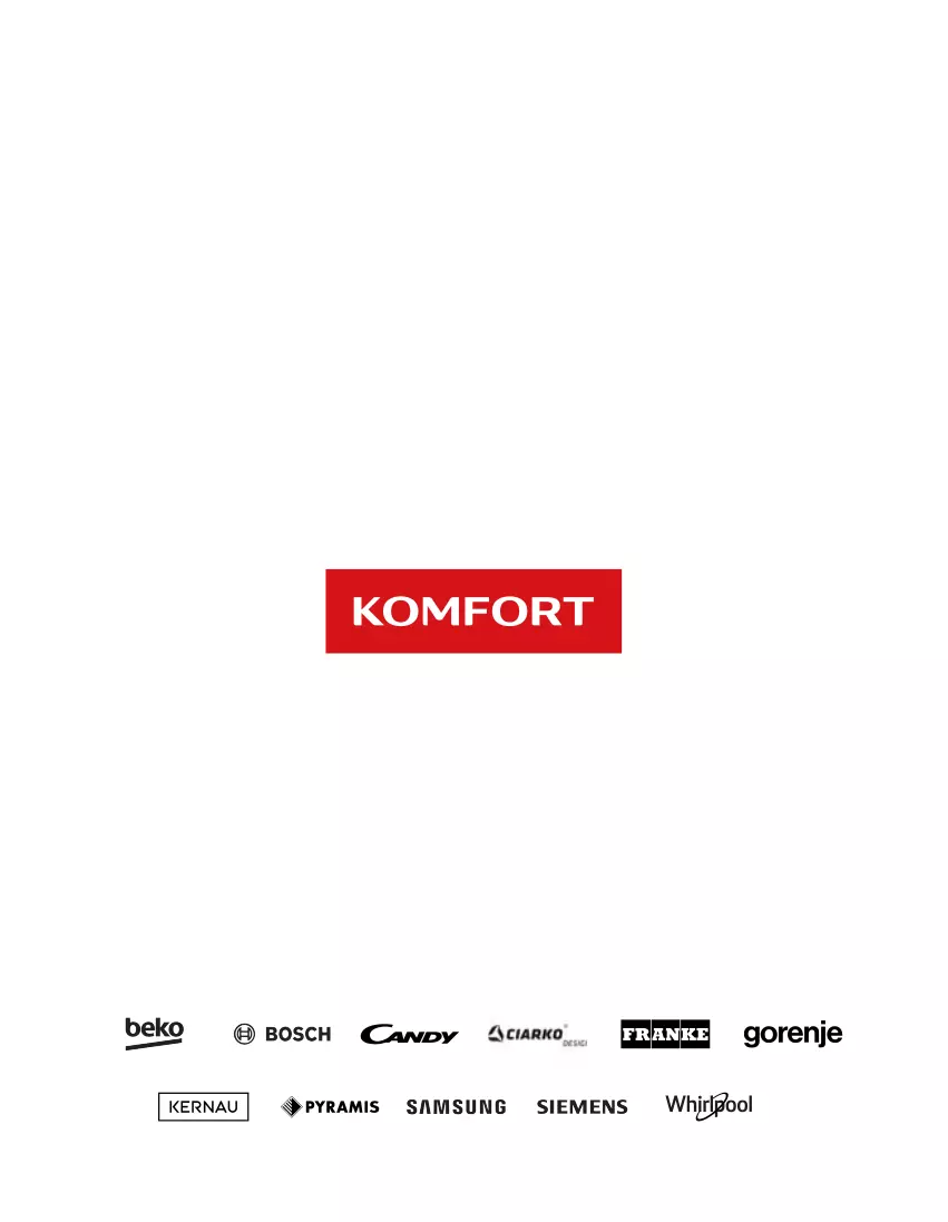 Gazetka promocyjna Komfort - Katalog urządzeń AGD - ważna 12.05 do 30.09.2023 - strona 124 - produkty: Beko, Bosch, Gorenje, Kernau, Siemens