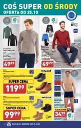Gazetka promocyjna Aldi - Artykuły przemysłowe i tekstylia - Gazetka - ważna od 28.10 do 28.10.2023 - strona 10 - produkty: Sweter, Ser, Buty, Wełna, Olej, Bokserki, Piżama, Fa