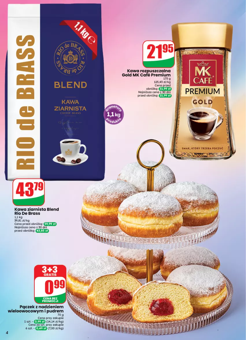 Gazetka promocyjna Dino - Weekendowe okazje - ważna 18.09 do 19.09.2026 - strona 4 - produkty: Kawa, Kawa rozpuszczalna, Kawa ziarnista, Pączek