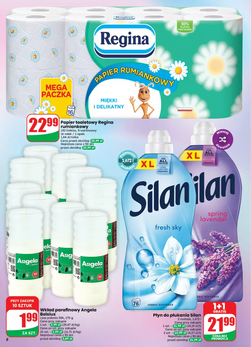 Gazetka promocyjna Dino - Weekendowe okazje - ważna 18.09 do 19.09.2026 - strona 8 - produkty: Bols, Bolsius, Gin, Papier, Papier toaletowy, Rum