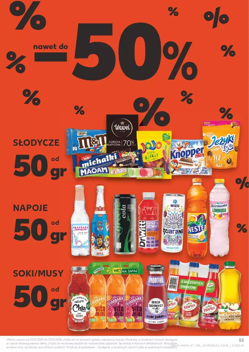 Gazetka promocyjna Kaufland - Gazetka tygodnia - ważna 23.01 do 29.01.2025 - strona 55 - produkty: Mus, Napoje, Sok