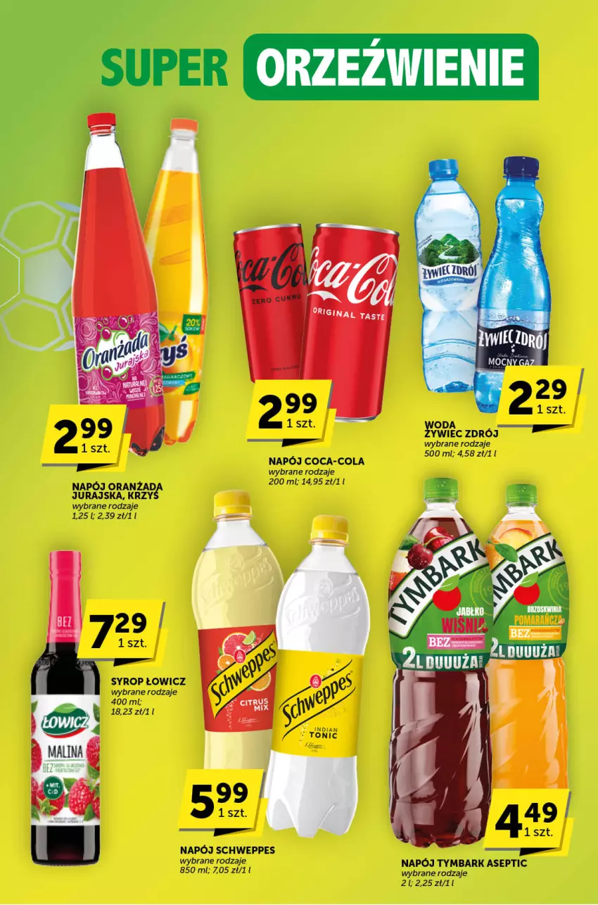 Gazetka promocyjna ABC - ważna 27.06 do 09.07.2024 - strona 25 - produkty: Coca-Cola, Napój, Schweppes, Syrop