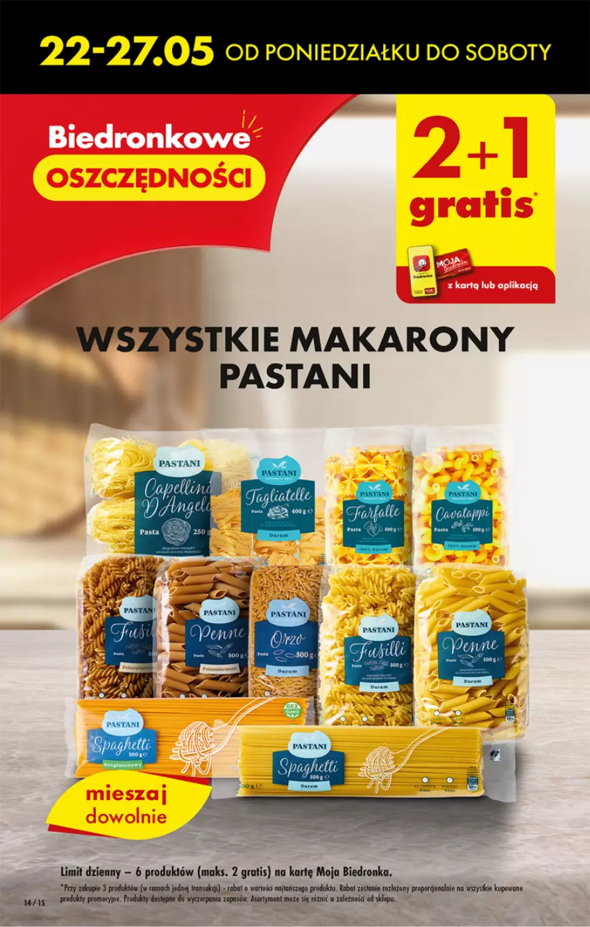 Gazetka promocyjna Biedronka - Od poniedziałku 22.05 - ważna 22.05 do 27.05.2023 - strona 14 - produkty: Gra, Makaron, Por, Tran