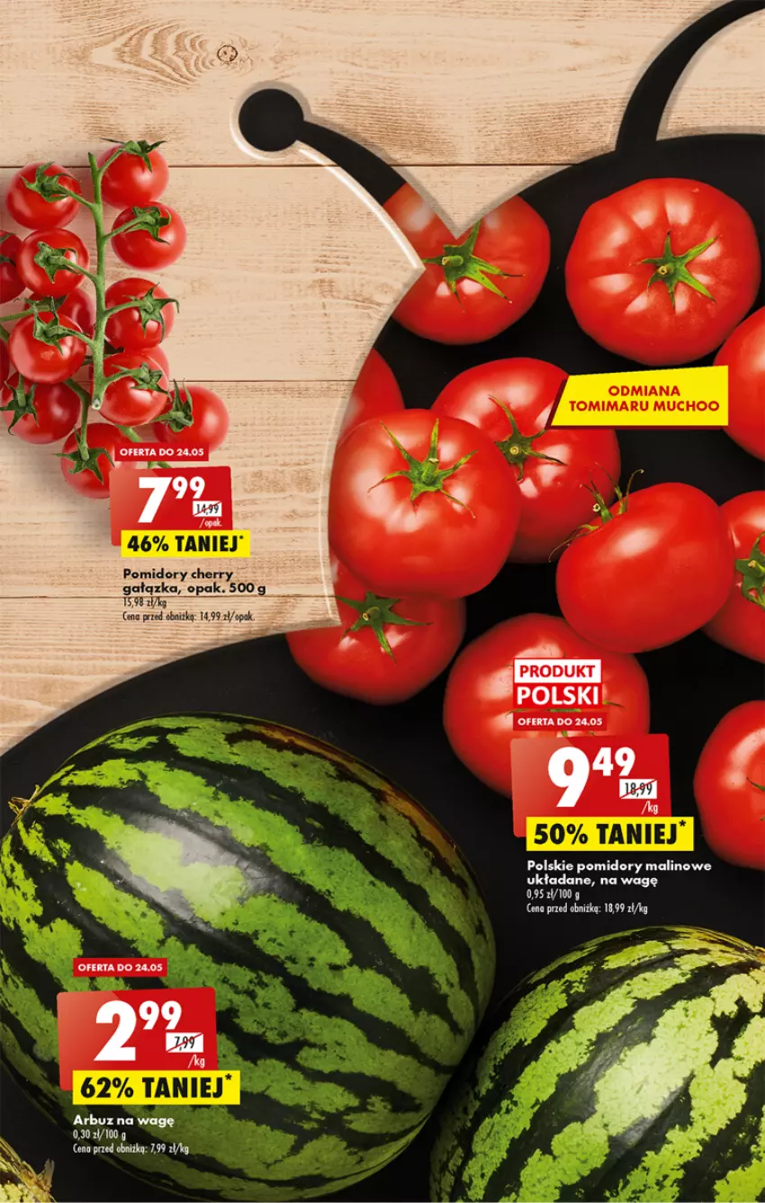 Gazetka promocyjna Biedronka - Od poniedziałku 22.05 - ważna 22.05 do 27.05.2023 - strona 17 - produkty: Arbuz, Pomidory