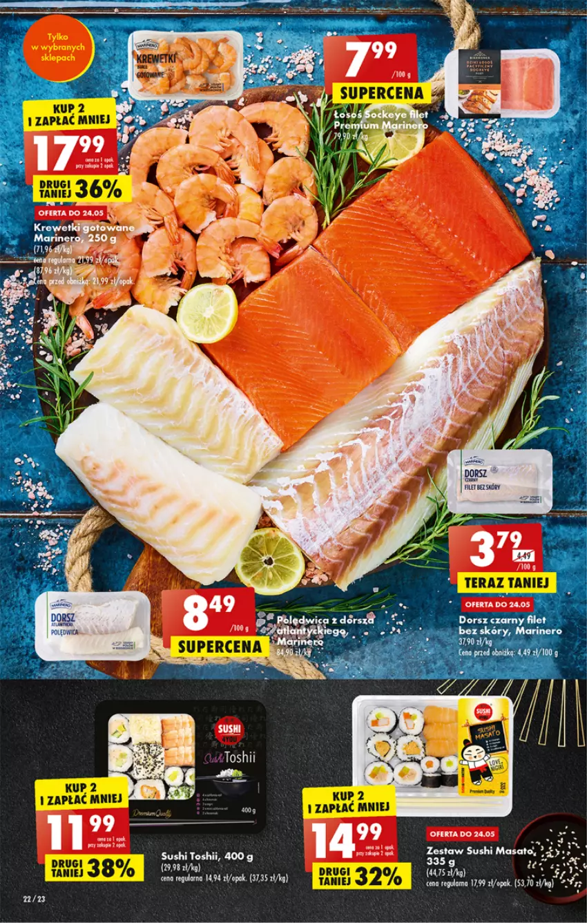 Gazetka promocyjna Biedronka - Od poniedziałku 22.05 - ważna 22.05 do 27.05.2023 - strona 22 - produkty: Sushi