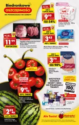 Gazetka promocyjna Biedronka - Od poniedziałku 22.05 - Gazetka - ważna od 27.05 do 27.05.2023 - strona 1 - produkty: Polędwica, Ser, Praliny, Raffaello, , Arbuz, Masło, Pomidory, Fa
