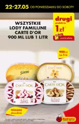 Gazetka promocyjna Biedronka - Od poniedziałku 22.05 - Gazetka - ważna od 27.05 do 27.05.2023 - strona 13 - produkty: Rama, Carte d'Or, Tran, Lody, Fa