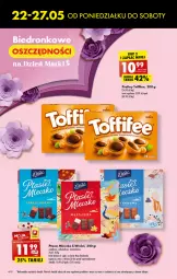 Gazetka promocyjna Biedronka - Od poniedziałku 22.05 - Gazetka - ważna od 27.05 do 27.05.2023 - strona 4 - produkty: Sok, Praliny, , Mleczko, Ptasie mleczko, Toffifee