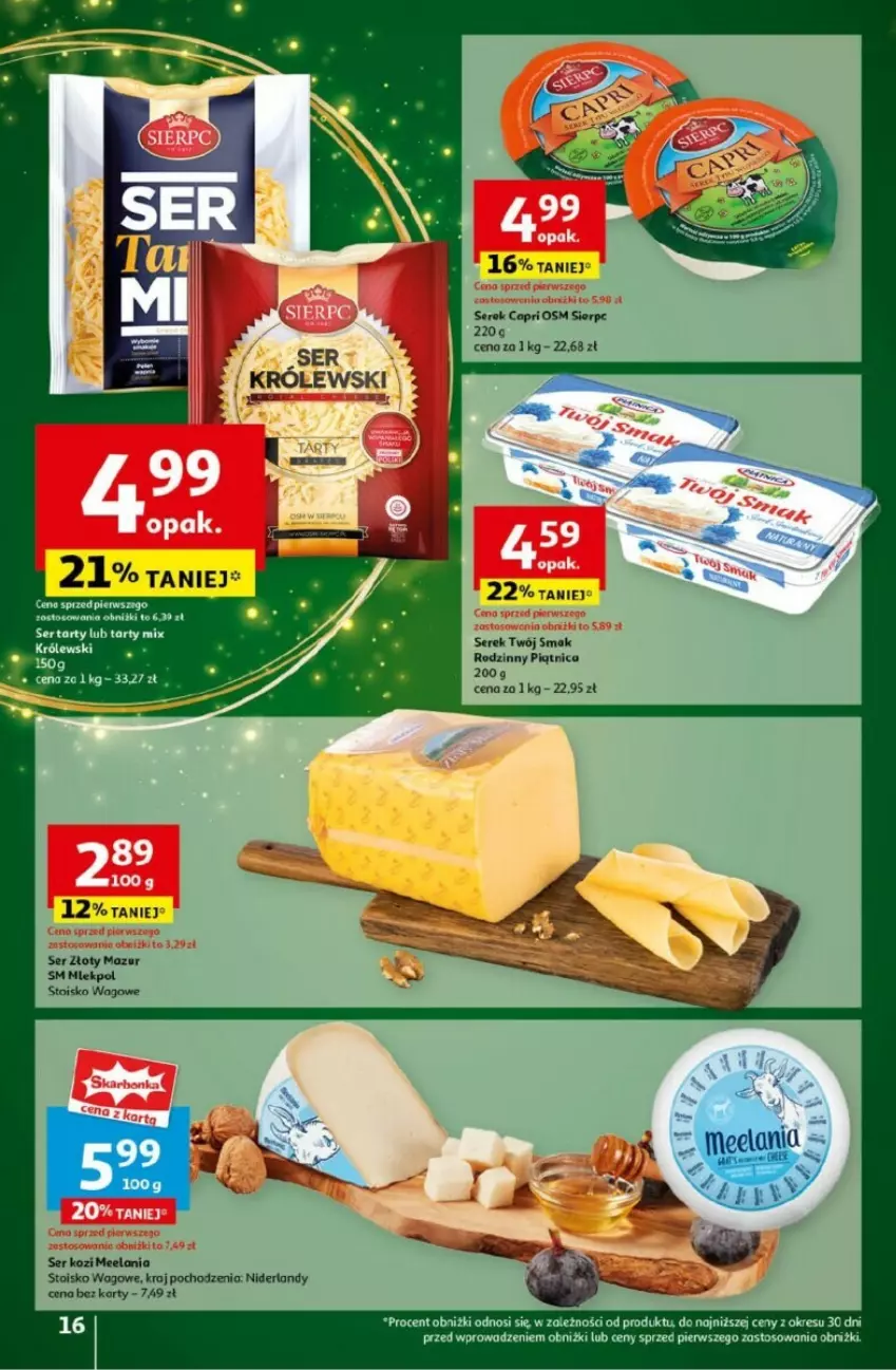 Gazetka promocyjna Auchan - ważna 05.12 do 11.12.2024 - strona 10 - produkty: Królewski, Piątnica, Ser, Ser kozi, Serek, Twój Smak, Złoty Mazur