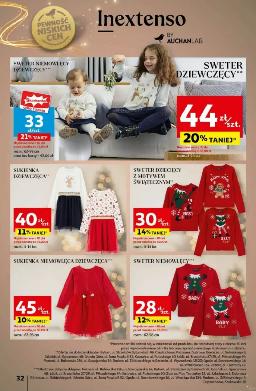 Gazetka promocyjna Auchan - ważna 05.12 do 11.12.2024 - strona 28 - produkty: Acer, Cars, Dzieci, Sos, Sukienka, Sweter