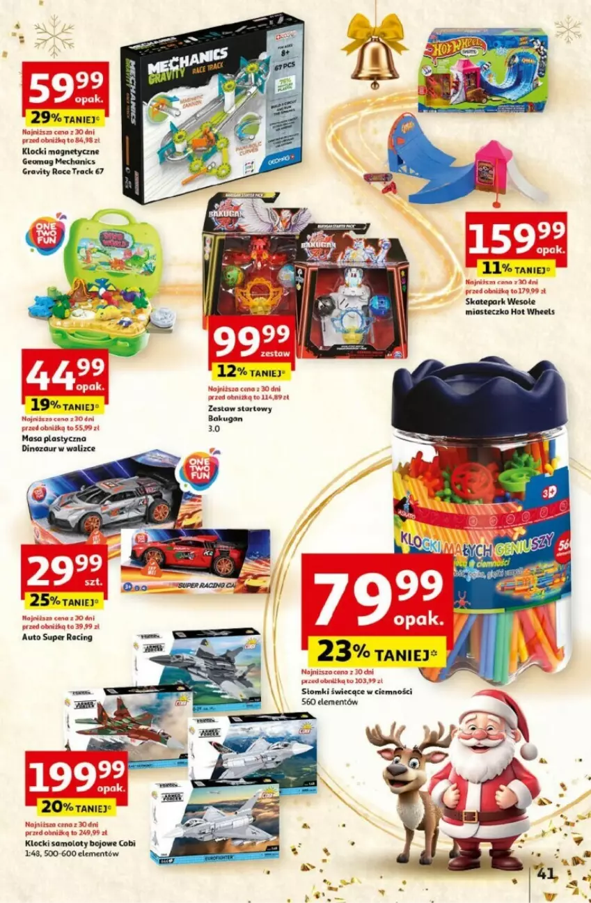 Gazetka promocyjna Auchan - ważna 05.12 do 11.12.2024 - strona 42 - produkty: Amol, Dinozaur, Gra, Hot Wheels, Klocki, Samolot