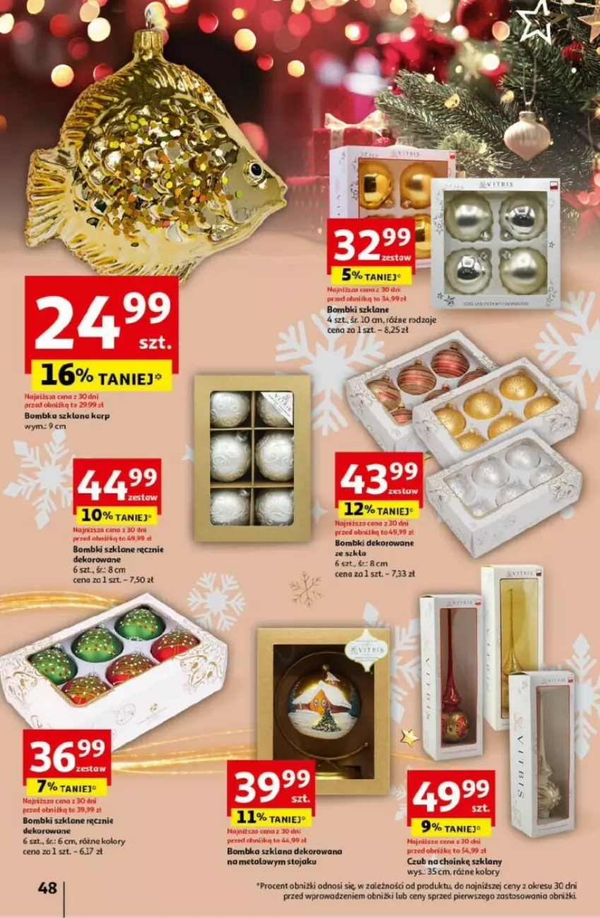 Gazetka promocyjna Auchan - ważna 05.12 do 11.12.2024 - strona 50 - produkty: Bombki, LANA, Stojak