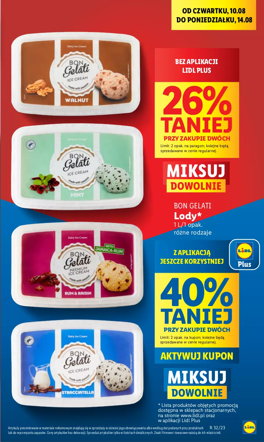 Gazetka promocyjna Lidl - GAZETKA - ważna 10.08 do 12.08.2023 - strona 5 - produkty: Lody, Olej