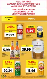 Gazetka promocyjna Lidl - GAZETKA - Gazetka - ważna od 12.08 do 12.08.2023 - strona 60 - produkty: Piwo, NBA, Tyskie, Perła, Corona Extra, Kokos