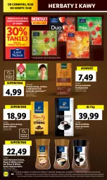 Gazetka promocyjna Lidl - GAZETKA - Gazetka - ważna od 12.08 do 12.08.2023 - strona 66 - produkty: Tchibo, Torebka, Kawa rozpuszczalna, Kawa ziarnista, Kawa mielona, Kawa, Dilmah, Lack, Teekanne, Tchibo Family, Herbata, Fa