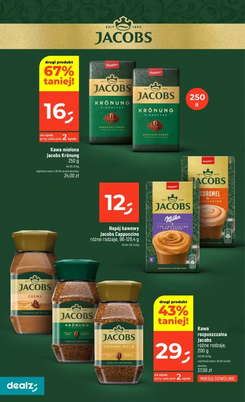 Gazetka promocyjna Dealz - NOWA GAZETKA - ważna 03.09 do 09.09.2026 - strona 32 - produkty: Cappuccino, Fa, Jacobs, Kawa, Kawa mielona, Kawa rozpuszczalna, Napój