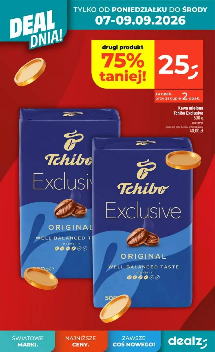 Gazetka promocyjna Dealz - NOWA GAZETKA - ważna 03.09 do 09.09.2026 - strona 6 - produkty: Kawa, Kawa mielona, Tchibo