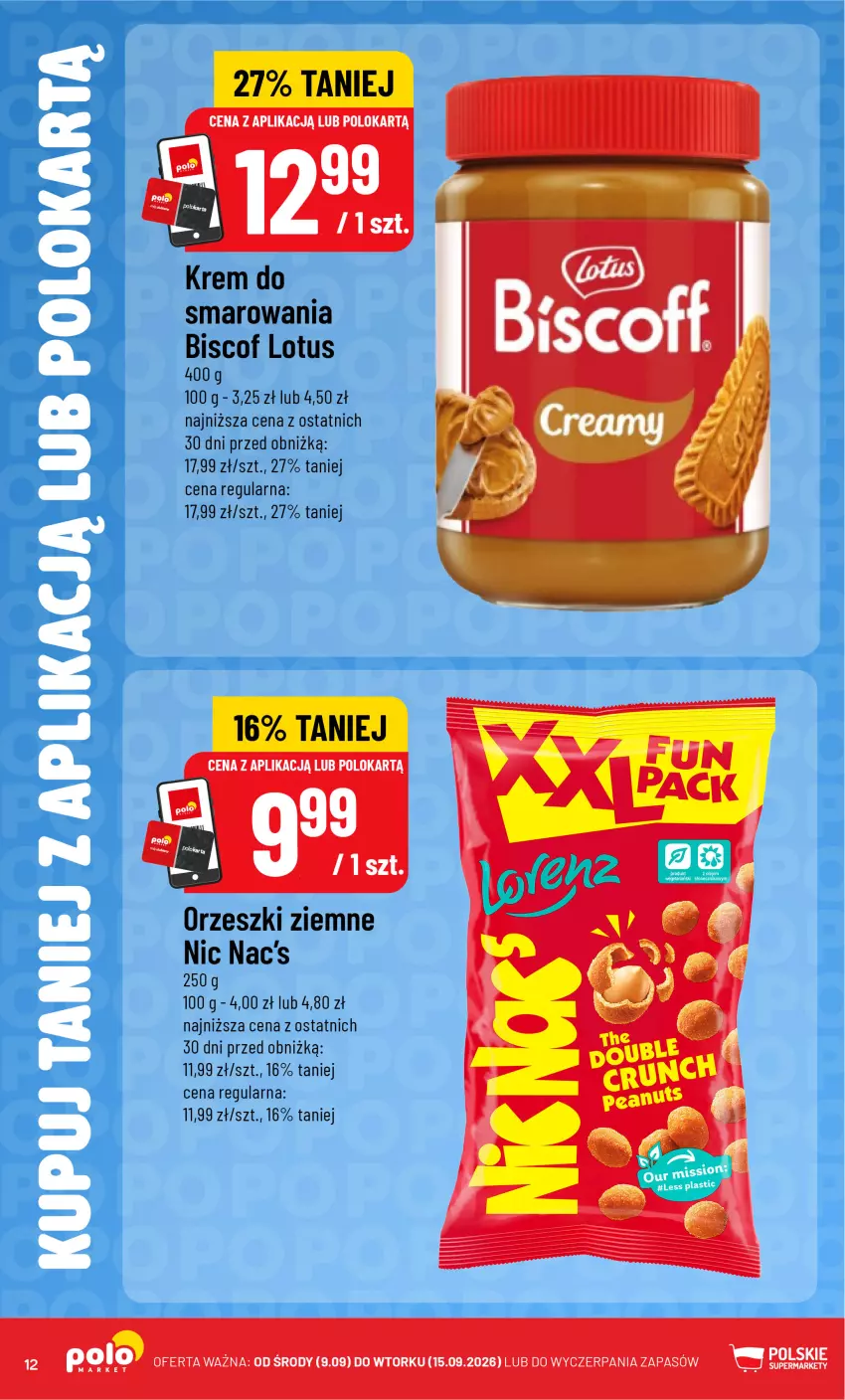 Gazetka promocyjna PoloMarket - Katalog Kupuj taniej z POLOappką - ważna 09.09 do 15.09.2026 - strona 12 - produkty: Orzeszki, Orzeszki ziemne